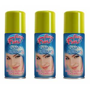 Spray Colorante per Capelli per Feste 100ml Giallo, Tinta Temporanea per Capelli per Eventi - Product Image 6
