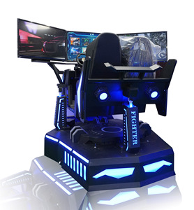 Simulador de Carreras Dinámico de Tres Ejes, Videojuego de Realidad Virtual, Arcade, Pantalla Triple Grande, Entretenimiento Educativo para Interiores, Aeropuertos y Escuelas - Product Image 1