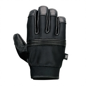 Guantes de invierno de cuero negro para hombre de alta calidad con elegante cierre de cremallera, guantes cálidos y resistentes al viento para motociclismo al aire libre D - Product Image 6