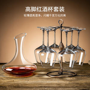 Elegante Juego de Copas de Vino Tinto, Cristal con Tallo, Diseño Minimalista, para Bodas y Uso Doméstico, Tamaño Estándar, Estilo de Lujo de Alta Gama - Product Image 5