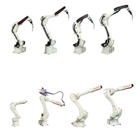 Robot de soudage à l'arc Kawasaki BA006L avec torche de soudage PLC, rail linéaire, portée de 2036 mm, câble traversant le bras, charge utile de 6 kg, 7ème axe