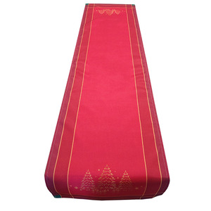 ผ้าปูโต๊ะลายเกล็ดหิมะตกแต่งโต๊ะนักวิ่งสีดำสีแดงสีเขียวพร้อมลายตารางตกแต่งโต๊ะลายคริสต์มาสเอลฟ์ - Product Image 2