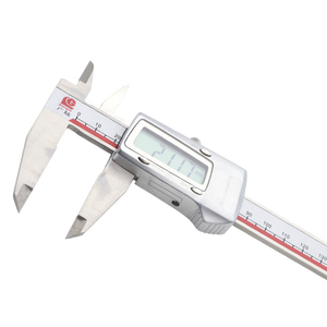 Guanglu <span class=keywords><strong>3V</strong></span> 0-300mm thép không gỉ kỹ thuật số Vernier Caliper 0.1mm Độ phân giải +/-0.01mm Độ chính xác dập tắt thép 1 năm bảo hành - Product Image 1