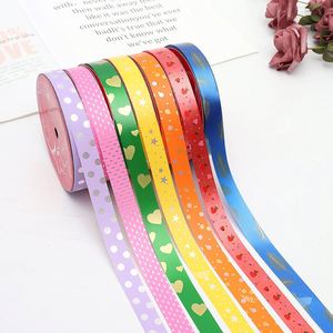 Factory Supplier Wedding Gift Decorative Solid Color Heart Printing pp <b>Ribbon</b> Wedding Christmas Party Ballon <b>Decoration</b> - Product Image 5