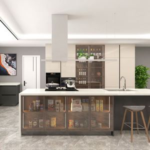 Armoires de cuisine de luxe haut de gamme en bois massif de bouleau avec design personnalisé et fonction multi-usages - Product Image 2