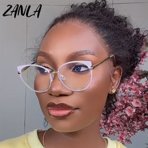 Ordinateur Anti lumière bleue lunettes femmes <span class=keywords><strong>2023</strong></span> nouvelle mode oeil de chat lunettes cadres pour dames bloquant <span class=keywords><strong>Blu</strong></span>-<span class=keywords><strong>ray</strong></span> optique lunettes - Product Image 2