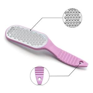 Logo kustom perawatan kaki profesional kikir baja tahan karat pisau kasar File rasp pedikur kulit mati basah - Product Image 4