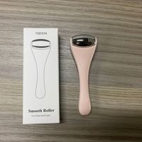 Mini rouleaux à glace en plastique pour les yeux, en acier inoxydable, accessoire Facial, portatif, massage Derma Ice Roller, pour femmes