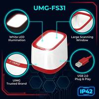Lecteur de codes-barres 2D de bureau UMG-FS31 640X480 CMOS 360° °   Lecteur de code QR USB à détection automatique pour paiement mobile en magasin et caisse