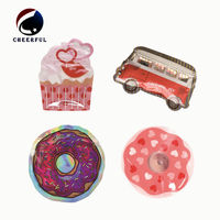 Op maat gemaakte UV-geprinte, gestanste, onregelmatig gevormde, geurbestendige 3,5g Mylar zak van folie, plastic verpakking voor snoep, gummy's en speelgoed.