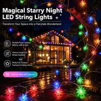 Arabische Stern-Mond LED-Lichterkette Multifunktionale Außen-/Innenbeleuchtung für Festivals IP44 Wasserdicht Verschiedene Längenoptionen Weihnachten