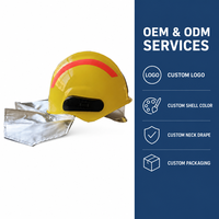 OEM ODM Professioneller Notfall-Such- und Rettungshelm Hitzebeständig mit Reflektierendem Warnstreifen für Feuerwehr-Einsätze