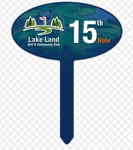 ป้ายพลาสติกลูกฟูกทรงวงรีสีขาวเงา ขนาด 7.75" x 10" พิมพ์ลายโลโก้ตามสั่ง คุณภาพสูง - Product Image 4