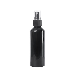 Flacon pulvérisateur noir de 100 ml en plastique PET, distributeur de parfum cosmétique, plusieurs spécifications, logo personnalisable - Product Image 1