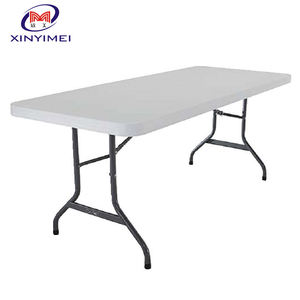 Mesa plegable de fábrica, mesa plegable portátil de HDPE mesas plegables de plástico para interiores y exteriores - Product Image 3