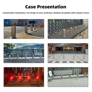 Barrière de circulation automatique hydraulique à colonne élévatrice, commande à distance électrique, produit de sortie d'usine - Product Image 6