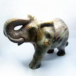 Venta al por mayor de piedras preciosas de cristal Natural <span class=keywords><strong>Picasso</strong></span> imagen piedra elefante animal tallado para decoración regalo - Product Image 1
