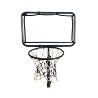 Cerceau de basket portable intérieur/extérieur à base haute réglable Équipement de sport pour enfants jouant sur les courts ou les champs Cerceau de basket-ball