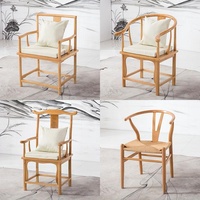 Chaises de salle à manger en bois massif, chaises de salle à manger pour la maison, bureaux, salles de conférence, chaises de réception, chaises de thé chinoises, chaises en corne de vache