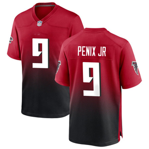 2025 Atlanta Jersey Custom American Football Shirts Gestikte Geborduurde Jeugd Uniformen Sportkleding met Logo's Rood - Product Image 6