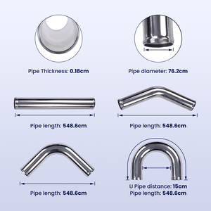 <span class=keywords><strong>MaXpeedingrods</strong></span> 2.5 "64mm aluminium universel <span class=keywords><strong>Intercooler</strong></span> Turbo Pipe Kits & Blue Hose Kits - Product Image 6