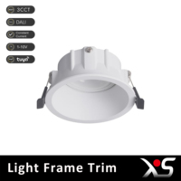 Cadre de Downlight LED Moderne en Aluminium Modulaire pour Intérieur, avec Bezel Rotatif Remplaçable, AC 220V, Garantie 3 Ans