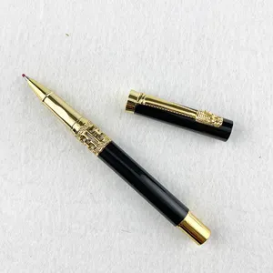 Edele Groothandel Snelle Verzending Hoge Kwaliteit Metalen Dragon Rollerball Pen Navulling Inkt Pennen Met Logo