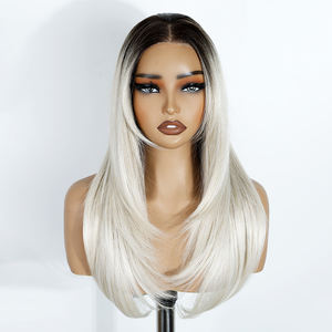 Perruque synthétique Latisha, résistante à la chaleur, blonde, sans colle, avec dentelle <span class=keywords><strong>frontale</strong></span> HD, perruques synthétiques à dentelle <span class=keywords><strong>frontale</strong></span> - Product Image 1