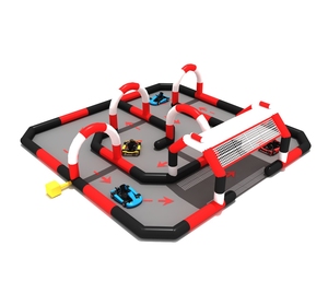 Pistas de carreras de Go Kart de PVC inflables al aire libre, pista de carreras de coches de parachoques para aventuras de carreras - Product Image 2
