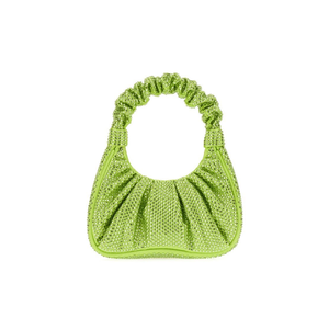 Sac de créateur Offre Spéciale JW Pei vert cristaux Gabbi sac à main brodé logo contrasté sur le devant - Product Image 1