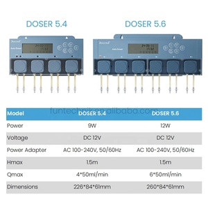 Jebao Jecod 新型スマートDC <span class=keywords><strong>12V</strong></span> BluetoothアプリプログラマブルDOSER 5.4/5.6 自動海水淡水水槽用投薬ポンプ - Product Image 5