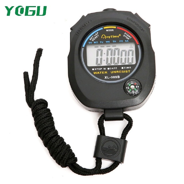 LCD Digital Professional Mini Chronograph Timer Counter Sports Stopwatch
