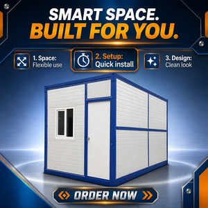 <span class=keywords><strong>Casa</strong></span> Contenedor Plegable <span class=keywords><strong>Prefabricada</strong></span> de Bajo Costo, Cabaña Portátil Modular de Ensamblaje Rápido para Alojamiento de Trabajadores de la Construcción - Product Image 1