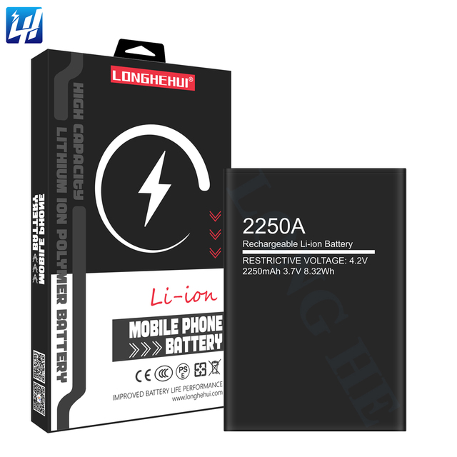 3.7V 2250mAh Original Factory Quality 2250A Phone Battery Replacement for UDON
