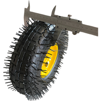 NSPM7004 Pneus pour outils de jardinage 4.10/3.50-4 Chariots pneumatiques de 10 pouces Pneus gonflables en caoutchouc Roues de chariot à main remplies d'air pour camion