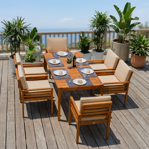 Chaise de jardin contemporaine en rotin pour l'extérieur, pliable, éco-responsable, avec structure en bois massif, idéale pour restaurant, hôtel, cuisine, cour, villa - Product Image 3