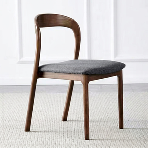 Chaise de salle à manger moderne en bois massif Cloud, livraison aux États-Unis |   Fabricant de meubles sur mesure pour restaurants et hôtels - Product Image 1