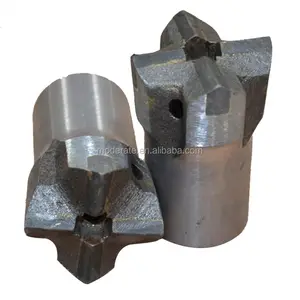 High Quality Tungsten Carbide Cutting Tools Wearable Tapered Cross Bits for Rock Drill Forged Drilling Rig Parts