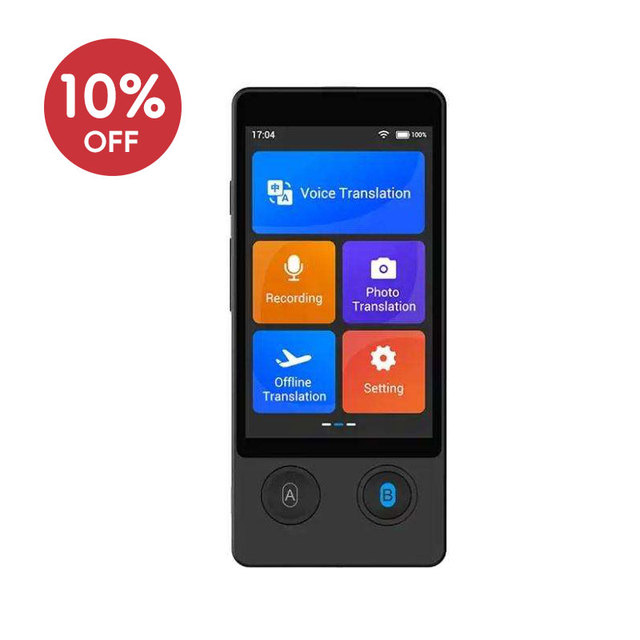 Factory 4.1inch Big Touch Screen Real Time Translation Device All Languages Voice Translator Offline Two-Way Capabilities WiFi