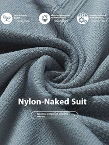 Nouveau haut de yoga à manches longues pour femmes col rond coupe ajustée sport extensible course haut de fitness D19083 <span class=keywords><strong>avec</strong></span> logo design sans couture avant - Product Image 4