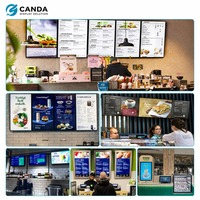 Écran d'affichage numérique LCD couleur ultra-fin de 43 pouces avec éclairage périphérique LED, revêtement AG, CMS intégré, connectivité IoT, haute luminosité
