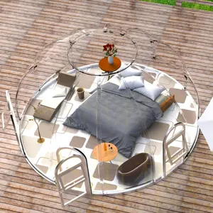 Fashion newest design resort bubble tent transparent prefabricated dome houses
