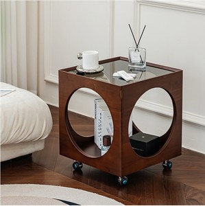 Dreamhause-Table d'Appoint Rétro <span class=keywords><strong>Vintage</strong></span> en <span class=keywords><strong>Bois</strong></span> Massif, Mobilier de Salon et de Chambre à Coucher, Petite Table pour Canapé - Product Image 3