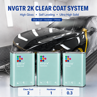 NVGTR 2K üretan şeffaf palto otomotiv parlak kendinden tesviye sertleştirici Refinish toptan Barniz Automotriz Ultra yüksek katı