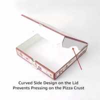 Boîtes à pizza en carton ondulé imprimées en gros, avec pelliculage mat, gaufrage, doublure intérieure en aluminium, isolées, anti-graisse et aseptiques