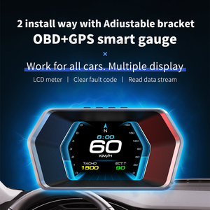 <span class=keywords><strong>Afficheur</strong></span> de <span class=keywords><strong>vitesse</strong></span> et de température d'eau universel pour <span class=keywords><strong>voiture</strong></span>, GPS LCD haute définition portable, fonction OBD, horloge, affichage tête haute - Product Image 3