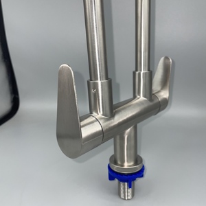 Hiện đại nóng 304 thép không gỉ chải vòi 360 độ xoay bồn rửa vòi nước đơn nước lạnh đôi xử lý Vòi Nước Nhà Bếp - Product Image 5