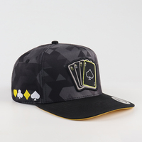 Nouvelle Casquette de Baseball Réglable à 5 Panneaux avec Broderie 3D Personnalisée Camouflage Pique de Poker – Fabricant Usine