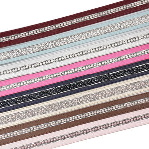 Özel logo inci elmas Pin toka ile Faux deri kemerler bayanlar için sıska çivili Rhinestone PU deri bel kemerleri kot - Product Image 2