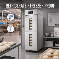Étuve de Fermentation Réfrigérée Commerciale Électrique 18/36 Plateaux avec Contrôle Intelligent pour Boulangeries, Cafés, Farine et Sucre